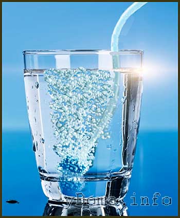Озонирование воды в стакане