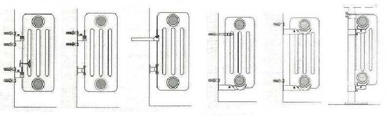 Напольное крепление для радиаторов отопления