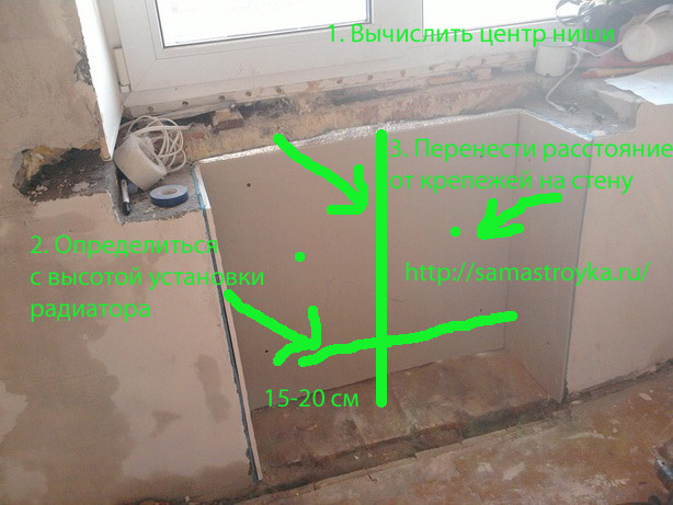 Как повесить радиатор отопления на кронштейны