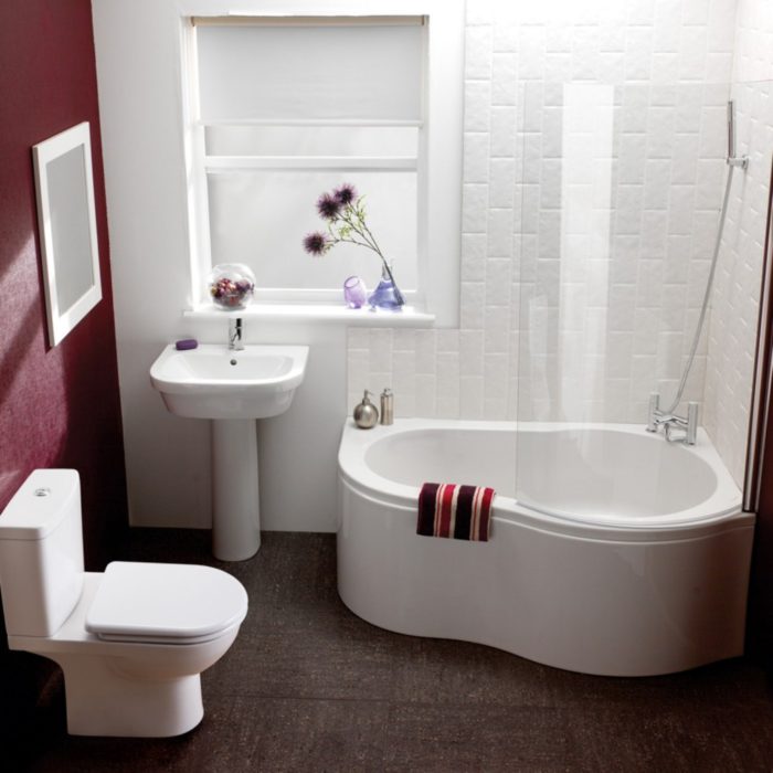 Дизайн маленькой ванной комнаты без перегородок