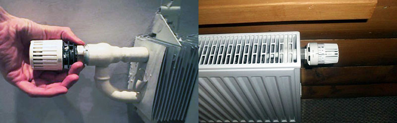 Пластинчатые отопительные радиаторы с термостатом