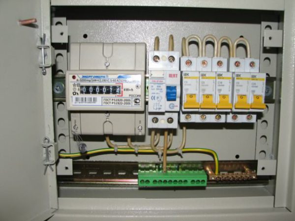 Подсоединение проводника заземления в электрощите