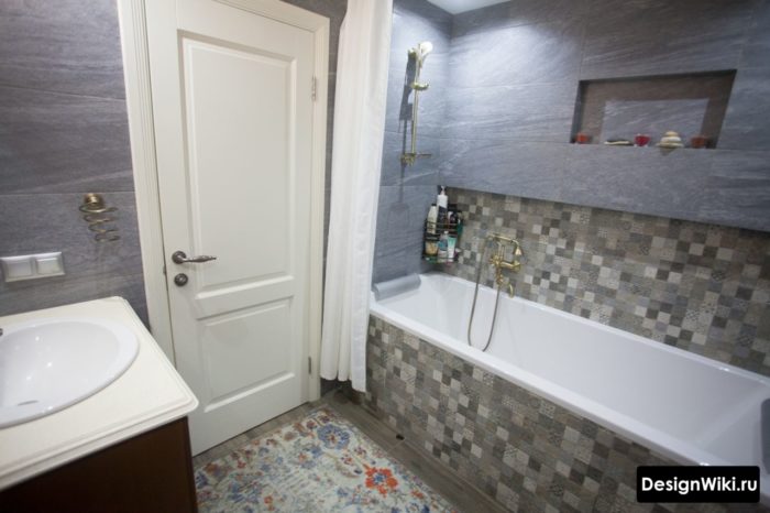 Красивый дизайн маленькой ванной комнаты