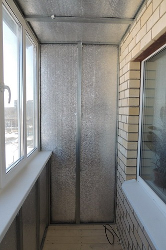 Теплоизоляция стен балкона пенофолом