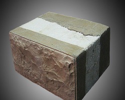 Стеновой блок с утеплителем и сайдингом