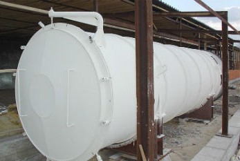Резервуар с нанесенным на него утеплителем Астратек