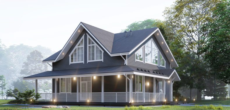Построить качественный дом с террасой за 3 месяца с компанией SKN DOM